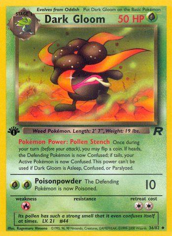 Dark Gloom (36/82) [Team Rocket 1st Edition] - Destination Retro