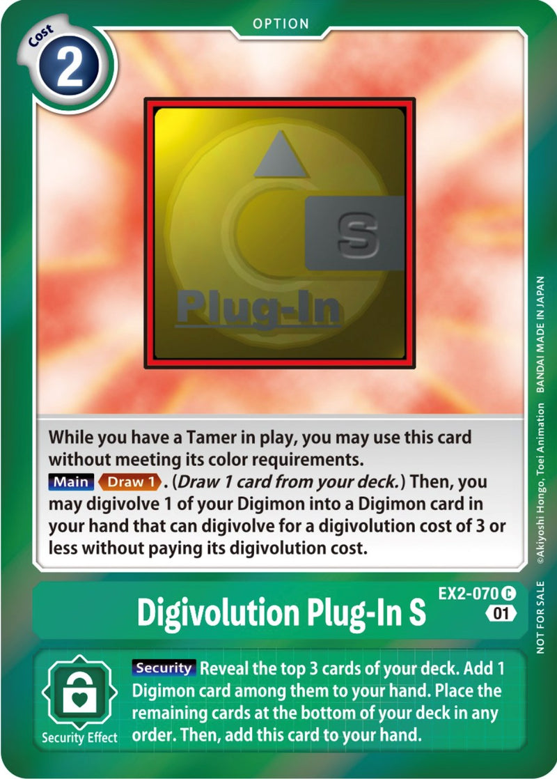 Digivolution Plug-In S [EX2-070] (Event Pack 4) [Digital Hazard Promos] - Destination Retro