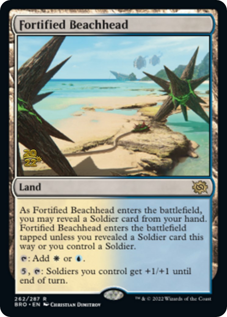Fortified Beachhead [The Brothers' War: Prerelease Promos] - Destination Retro