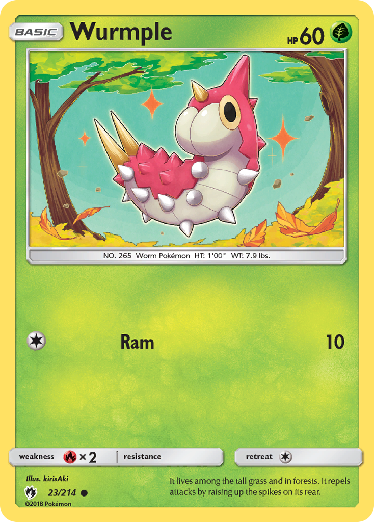 Wurmple (23/214) [Sun & Moon: Lost Thunder] - Destination Retro