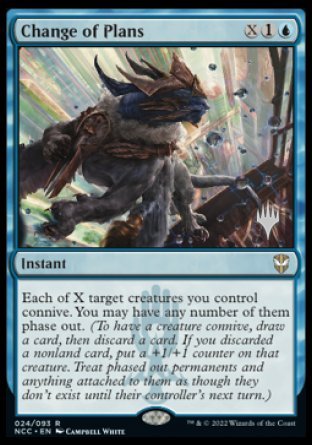 Change of Plans (Promo Pack) [Streets of New Capenna Commander Promos] - Destination Retro