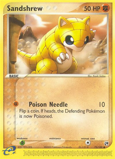 Sandshrew (75/100) [EX: Sandstorm] - Destination Retro