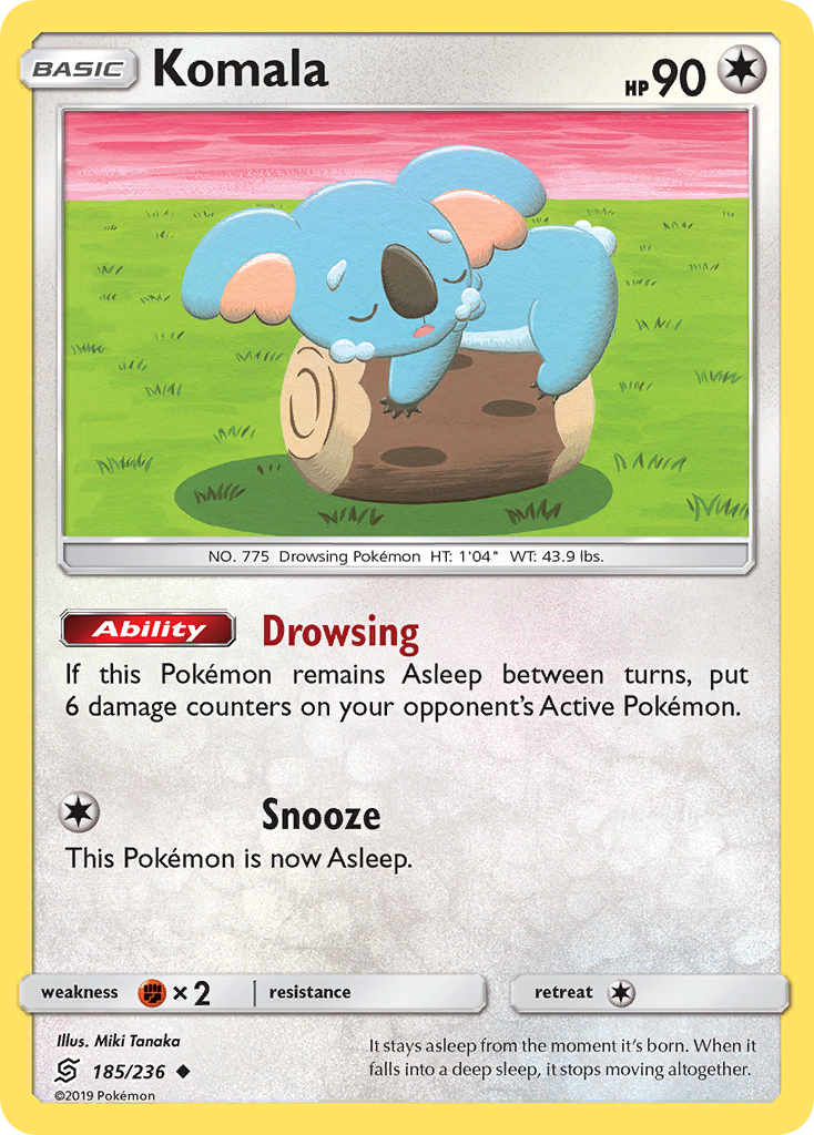 Komala (185/236) [Sun & Moon: Unified Minds] - Destination Retro