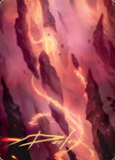 Mountain 1 Art Card (Gold-Stamped Signature) [Zendikar Rising Art Series] - Destination Retro