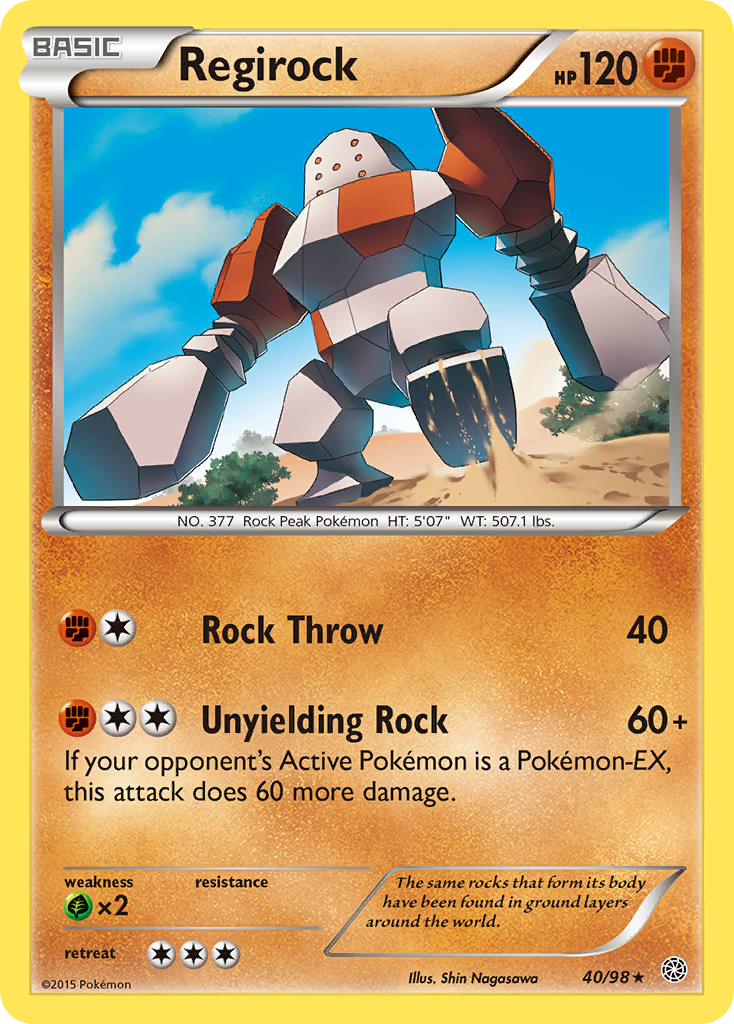 Regirock (40/98) [XY: Ancient Origins] - Destination Retro