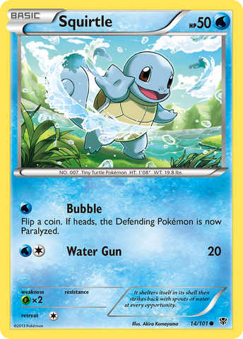 Squirtle (14/101) [Black & White: Plasma Blast] - Destination Retro
