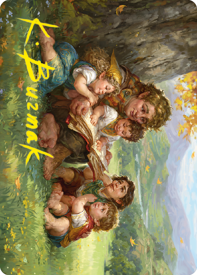 Samwise Gamgee Art Card (19/81) (Gold-Stamped Signature) [The Lord of the Rings: Tales of Middle-earth Art Series] - Destination Retro