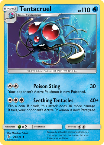 Tentacruel (24/145) [Sun & Moon: Guardians Rising] - Destination Retro