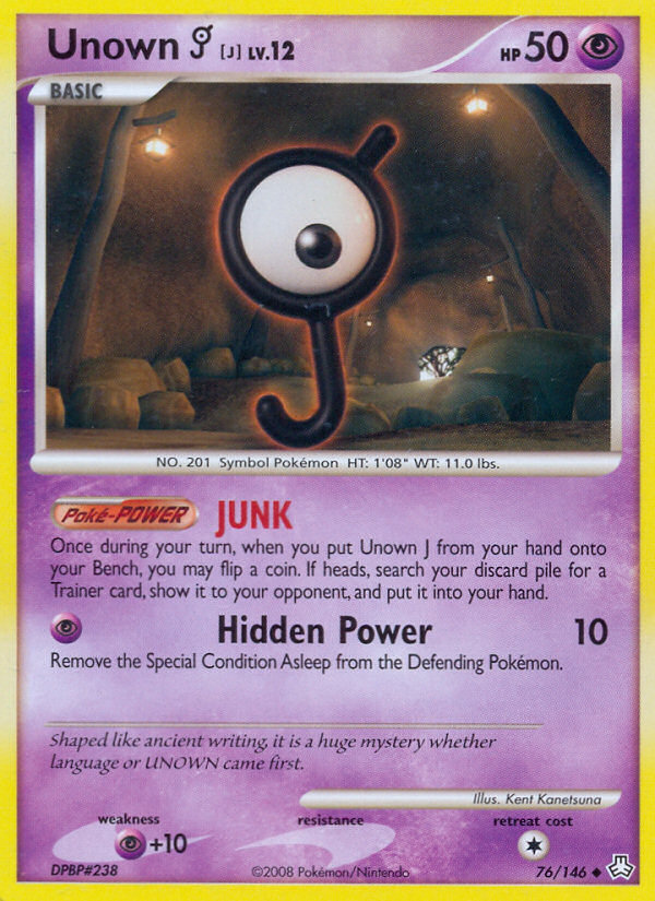 Unown J (76/146) [Diamond & Pearl: Legends Awakened] - Destination Retro