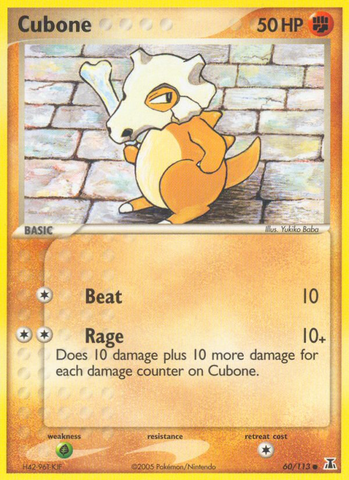 Cubone (60/113) [EX: Delta Species] - Destination Retro