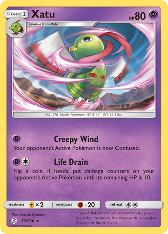 Xatu (79/236) [Sun & Moon: Cosmic Eclipse] - Destination Retro
