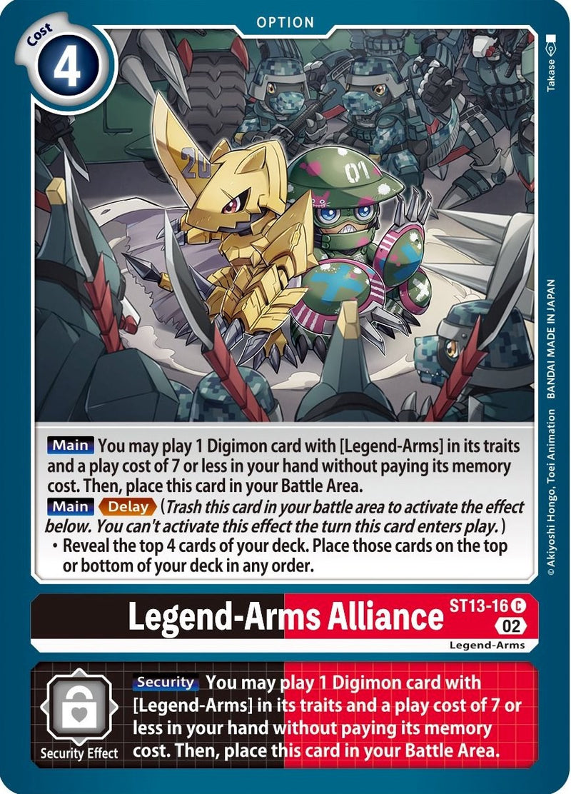 Legend-Arms Alliance [ST13-16] [Starter Deck: Ragnaloardmon] - Destination Retro