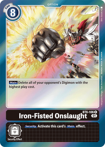 Iron-Fisted Onslaught [BT6-106] [Double Diamond] - Destination Retro