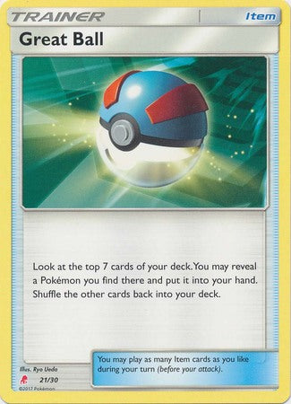 Great Ball (21/30) [Sun & Moon: Trainer Kit - Lycanroc & Alolan Raichu] - Destination Retro