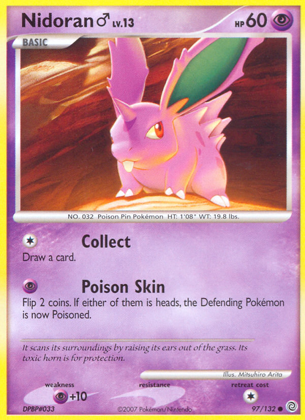 Nidoran (97/132) (Male) [Diamond & Pearl: Secret Wonders] - Destination Retro