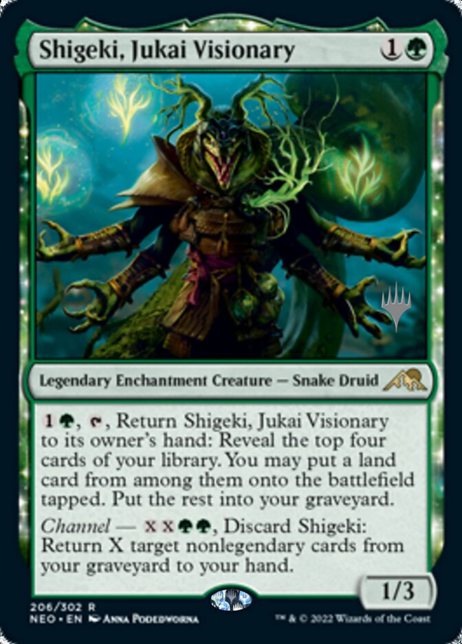 Shigeki, Jukai Visionary (Promo Pack) [Kamigawa: Neon Dynasty Promos] - Destination Retro