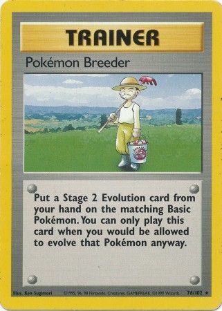 Pokemon Breeder (76/102) [Base Set Unlimited] - Destination Retro