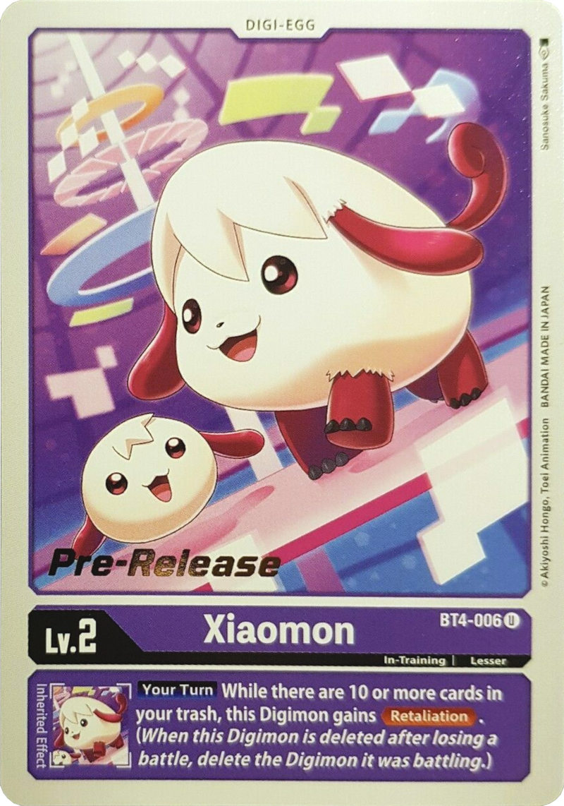 Xiaomon [BT4-006] [Great Legend Pre-Release Promos] - Destination Retro
