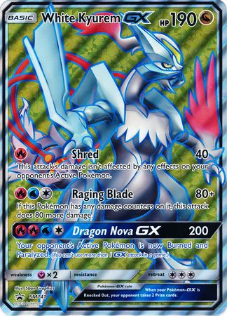 White Kyurem GX (SM141) (Jumbo Card) [Sun & Moon: Black Star Promos] - Destination Retro