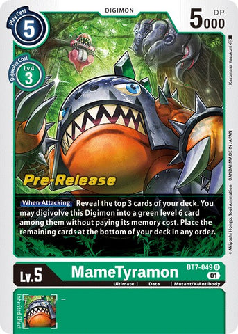 MameTyramon [BT7-049] [Next Adventure Pre-Release Cards] - Destination Retro