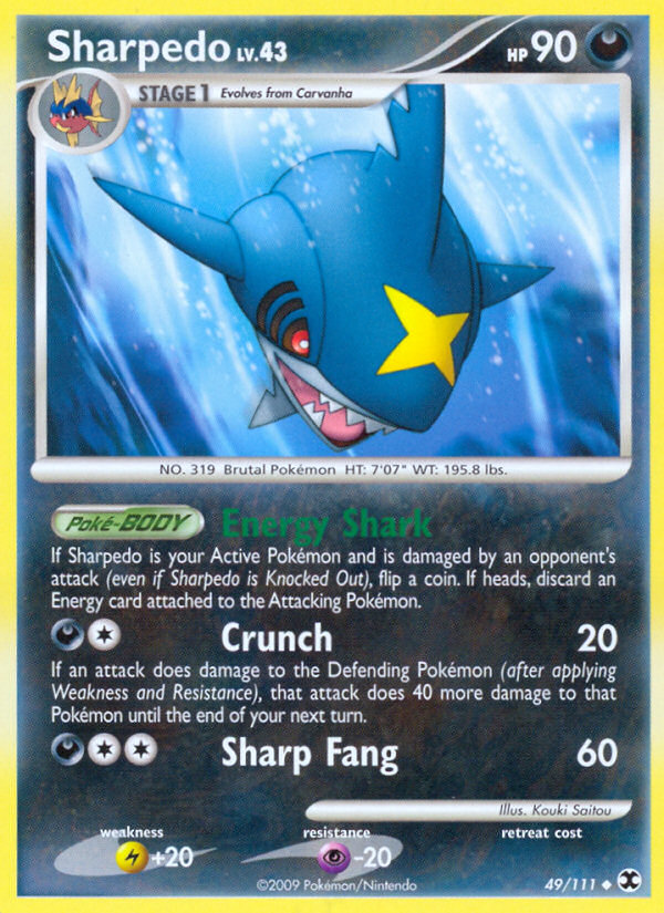 Sharpedo (49/111) [Rising Rivals] - Destination Retro