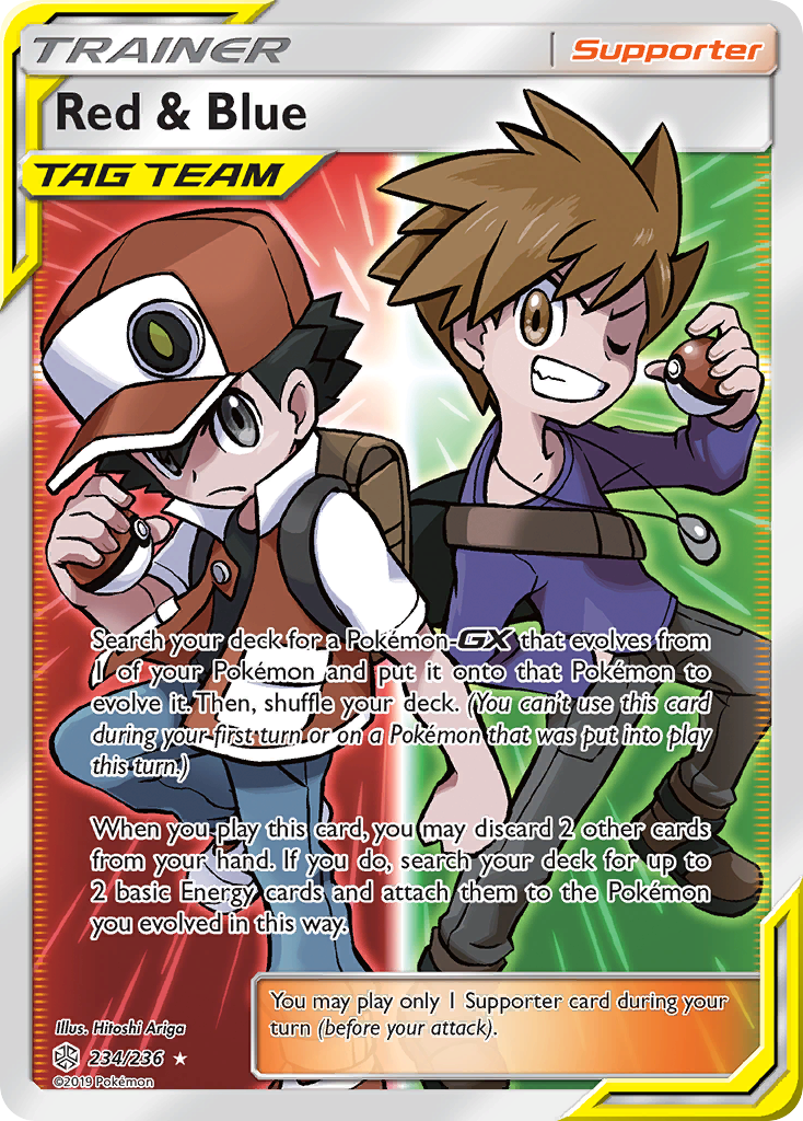 Red & Blue (234/236) [Sun & Moon: Cosmic Eclipse] - Destination Retro
