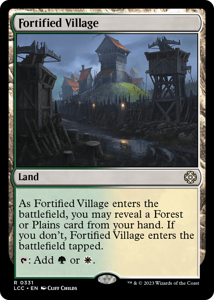 Fortified Village [The Lost Caverns of Ixalan Commander] - Destination Retro