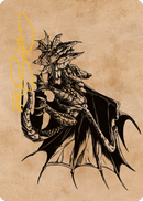 Ancient Copper Dragon Art Card (52) (Gold-Stamped Signature) [Commander Legends: Battle for Baldur's Gate Art Series] - Destination Retro