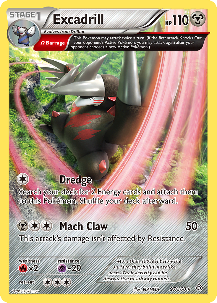 Excadrill (97/160) [XY: Primal Clash] - Destination Retro