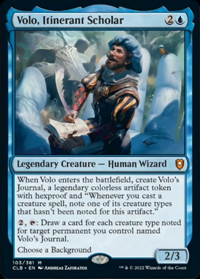 Volo, Itinerant Scholar [Commander Legends: Battle for Baldur's Gate] - Destination Retro