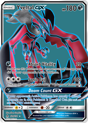 Yveltal GX (124/131) [Sun & Moon: Forbidden Light] - Destination Retro