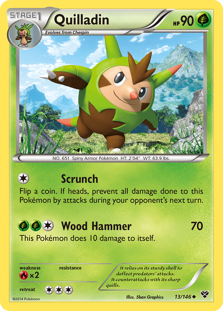 Quilladin (13/146) [XY: Base Set] - Destination Retro