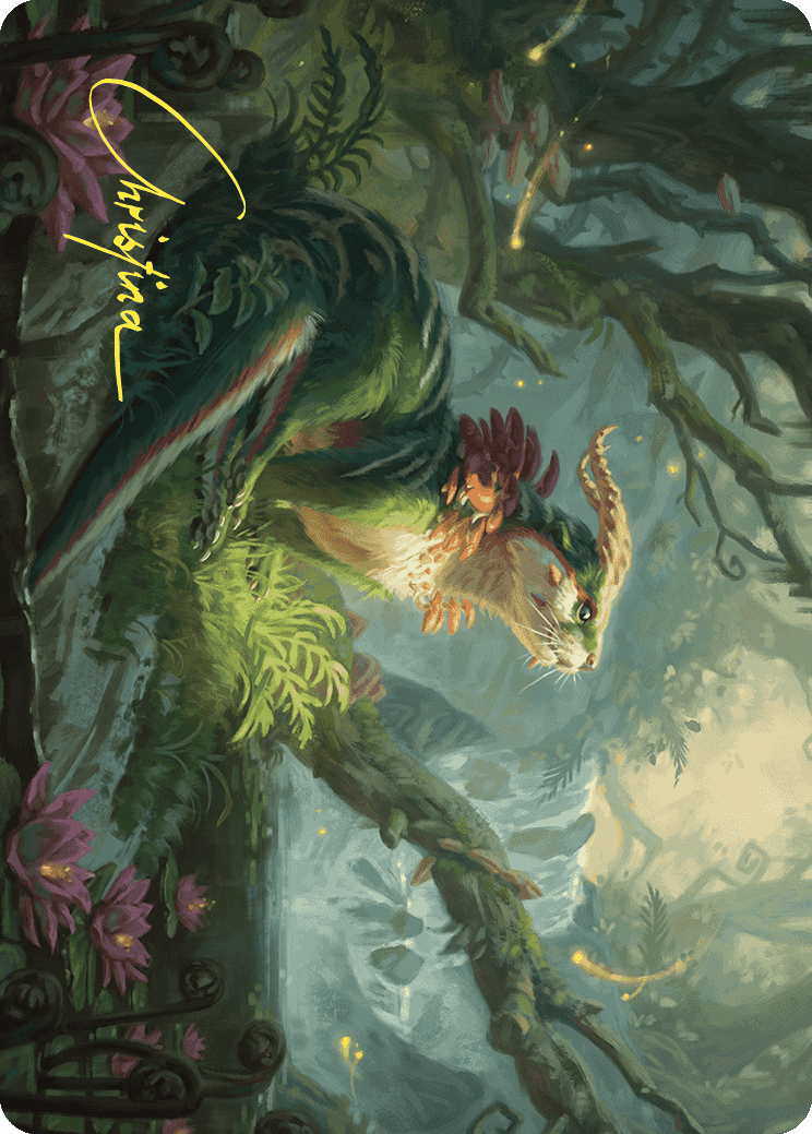 Elusive Otter Art Card (Gold-Stamped Signature) [Wilds of Eldraine Art Series] - Destination Retro