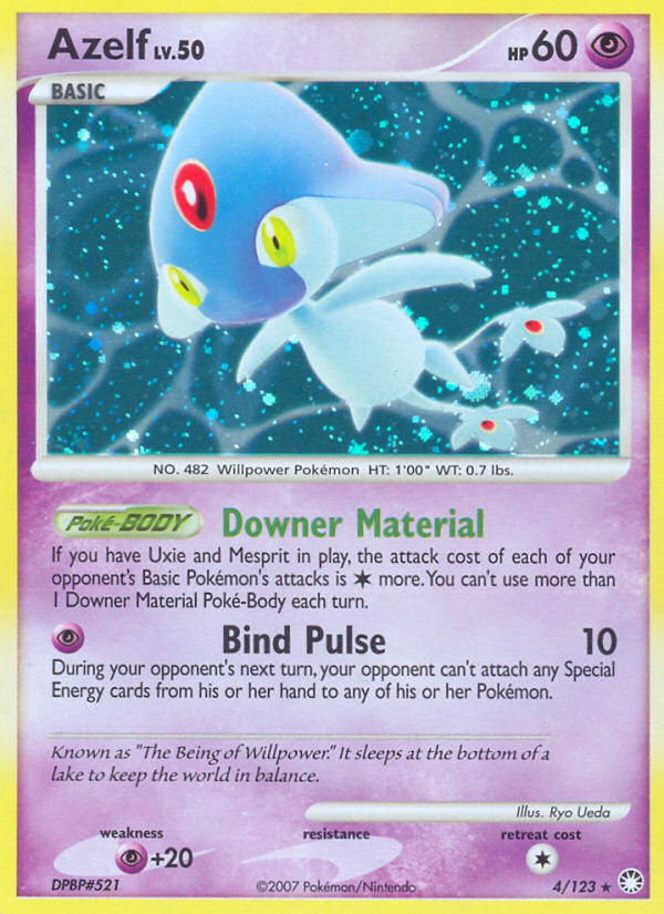 Azelf (4/123) [Diamond & Pearl: Mysterious Treasures] - Destination Retro