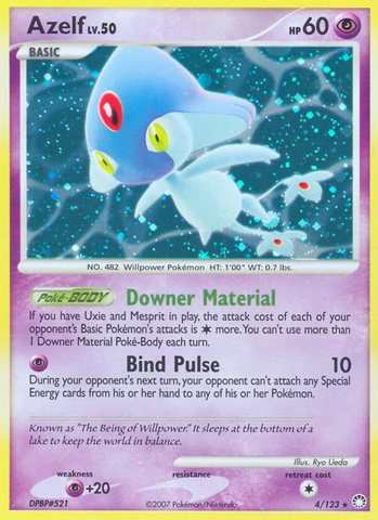 Azelf (4/123) [Diamond & Pearl: Mysterious Treasures] - Destination Retro