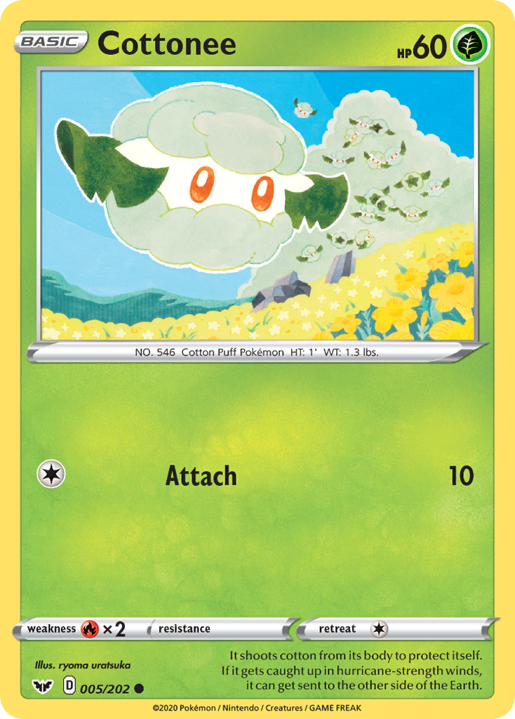 Cottonee (5/202) [Sword & Shield: Base Set] - Destination Retro