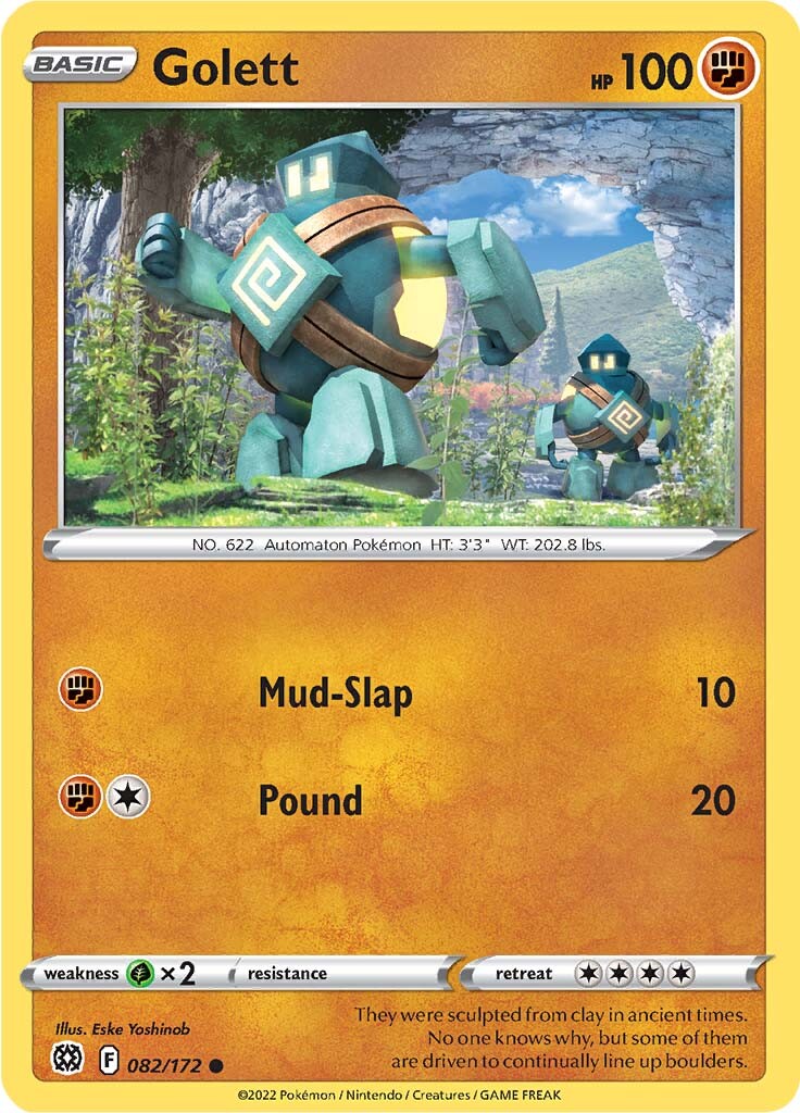 Golett (082/172) [Sword & Shield: Brilliant Stars] - Destination Retro