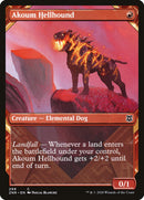 Akoum Hellhound (Showcase) [Zendikar Rising] - Destination Retro