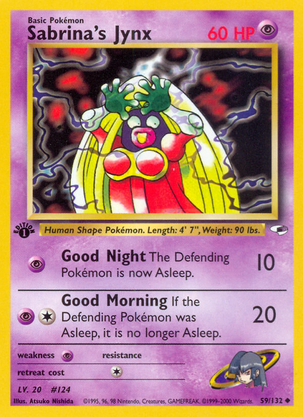 Sabrina's Jynx (59/132) [Gym Heroes 1st Edition] - Destination Retro