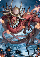 Atsushi, the Blazing Sky 2 Art Card [Kamigawa: Neon Dynasty Art Series] - Destination Retro