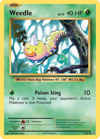 Weedle (5/108) [XY: Evolutions] - Destination Retro