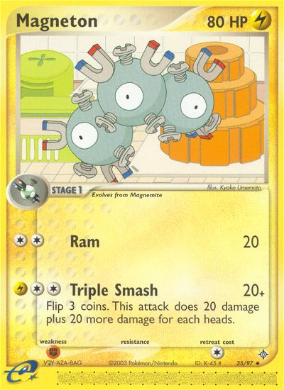 Magneton (35/97) [EX: Dragon] - Destination Retro