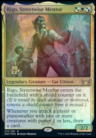 Rigo, Streetwise Mentor [Streets of New Capenna Prerelease Promos] - Destination Retro