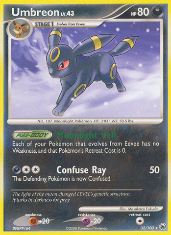 Umbreon (32/100) [Diamond & Pearl: Majestic Dawn] - Destination Retro
