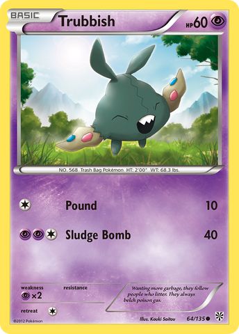 Trubbish (64/135) [Black & White: Plasma Storm] - Destination Retro