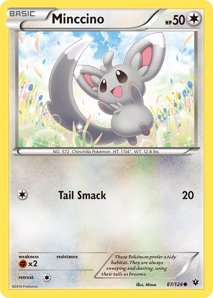 Minccino (87/124) [XY: Fates Collide] - Destination Retro