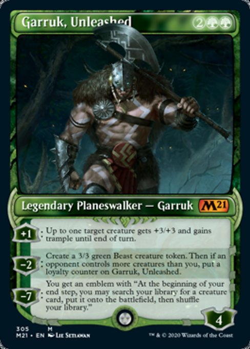 Garruk, Unleashed (Showcase) [Core Set 2021] - Destination Retro