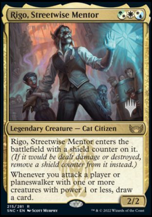 Rigo, Streetwise Mentor (Promo Pack) [Streets of New Capenna Promos] - Destination Retro