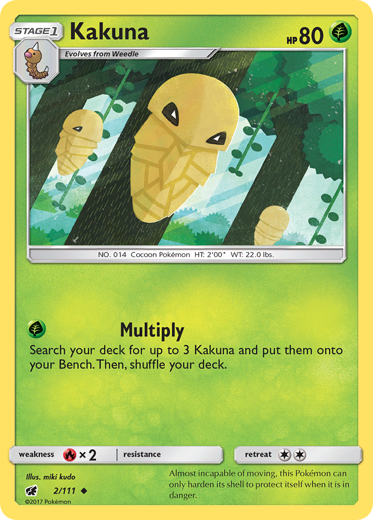 Kakuna (2/111) [Sun & Moon: Crimson Invasion] - Destination Retro