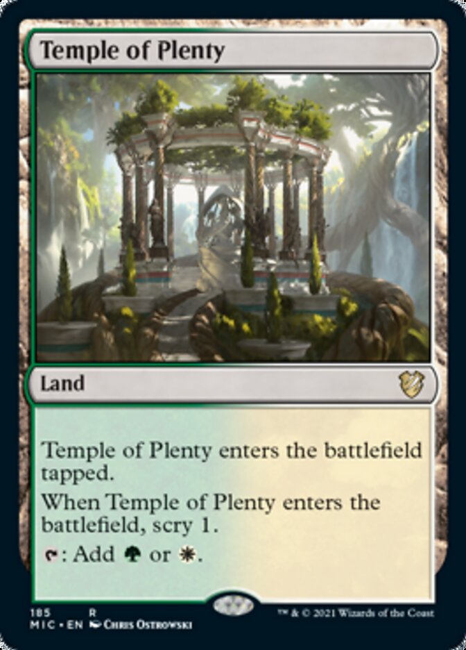 Temple of Plenty [Innistrad: Midnight Hunt Commander] - Destination Retro